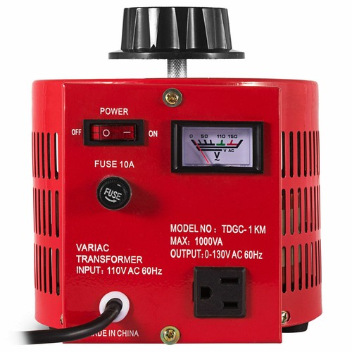 Variac Transformer Variable 1000VA AC Voltage Regulator Metered 0-130V 110V - Picture 5 of 12