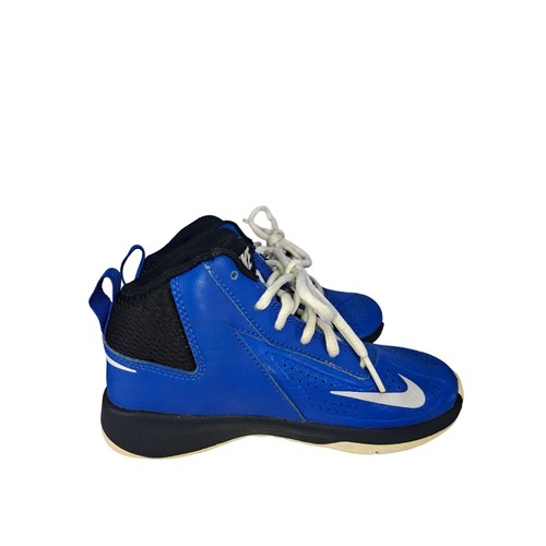 Nike Unisex Kids Team Hustle D7 747998 401 Blue Lace Up Basketball Shoes Sz 11C - Picture 3 of 7