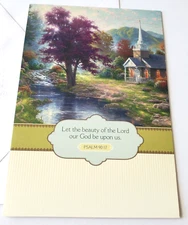 Vintage Greeting Card DaySpring Thomas Kinkade Streams of Living Water