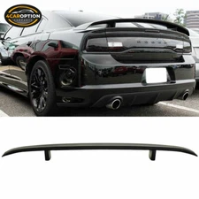Fits 06-10 Dodge Charger OE Style Rear Trunk Spoiler Wing Lid Matte Black ABS