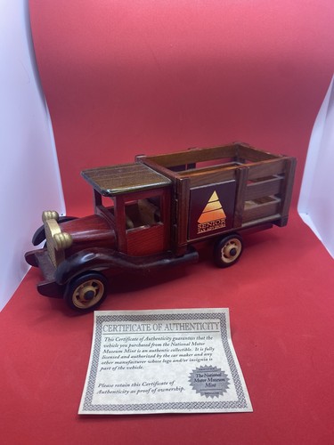 Vintage Hand Crafted Wooden Model Truck ~ Advertising for Senior Tax Advisors - Picture 2 of 3