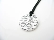 Tiffany & Co Notes Necklace Silver White Bone Pendant Chain Love Gift T and Co