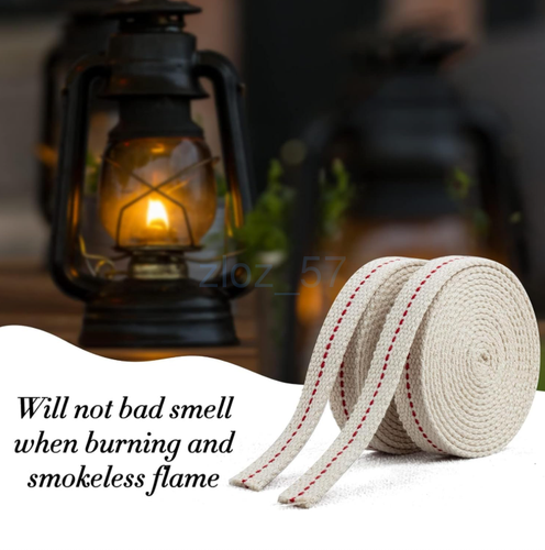 4 SIZE Flat Cotton Oil Lamp Lantern Wick For Kerosene Burner Lighting Pratical - Picture 4 of 12