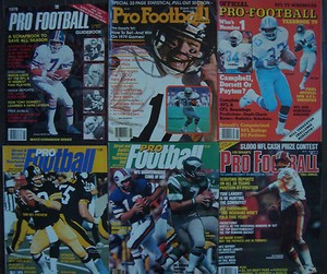 Official-Pro-Football-Yearbook-1978-1979-1980-1981-1983-Dorsett-Bradshaw