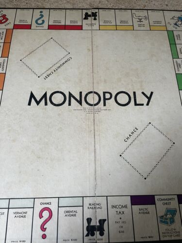 Vintage Monopoly 1946 Parker Bros. Board Game - Picture 14 of 14