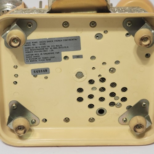 Radio Shack Francés Continental Victoriano Estilo Vintage Dial Giratorio Teléfono Leer - Imagen 20 de 20