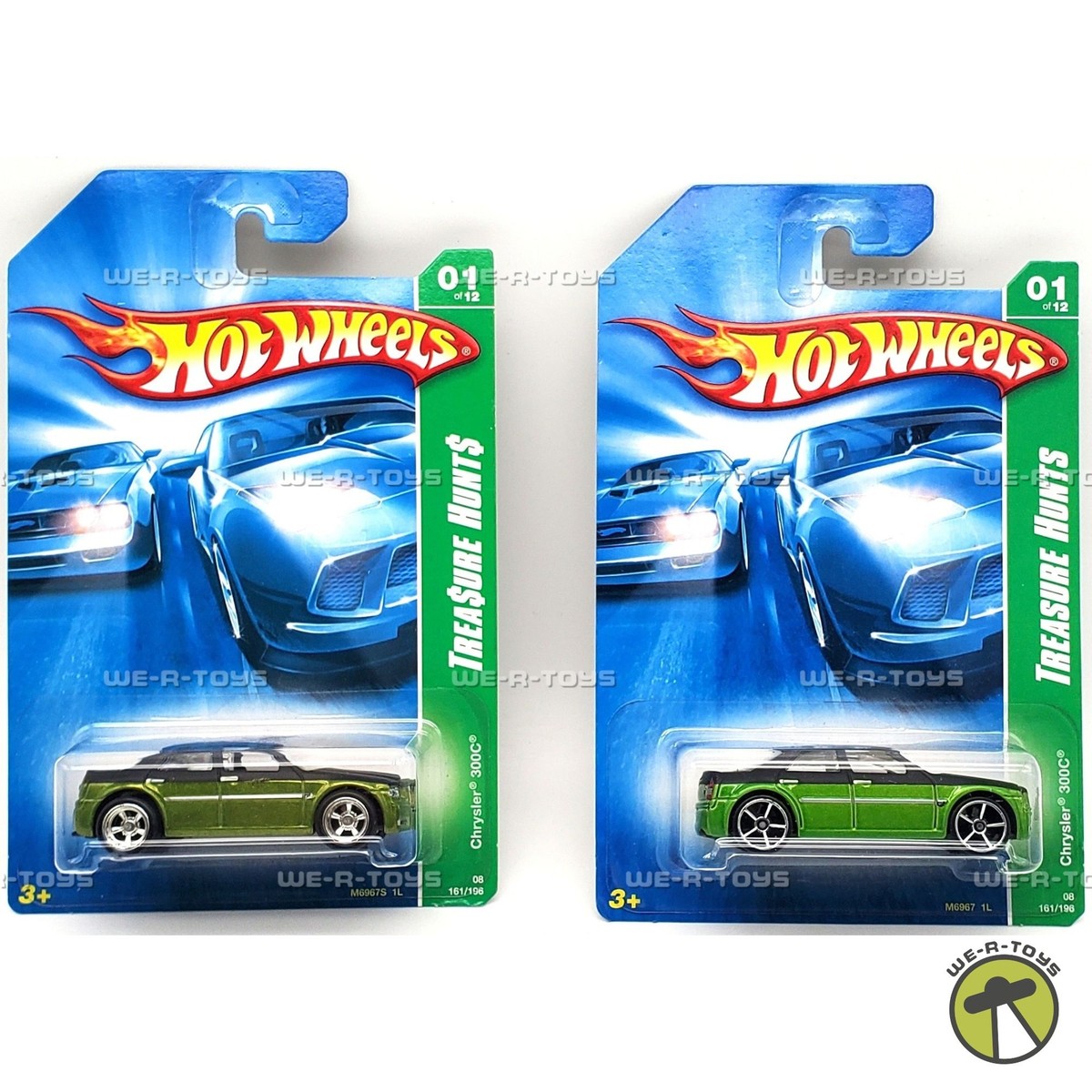 2008 Hot Wheels #161 Treasure Hunts 1/12 CHRYSLER 300C Green
