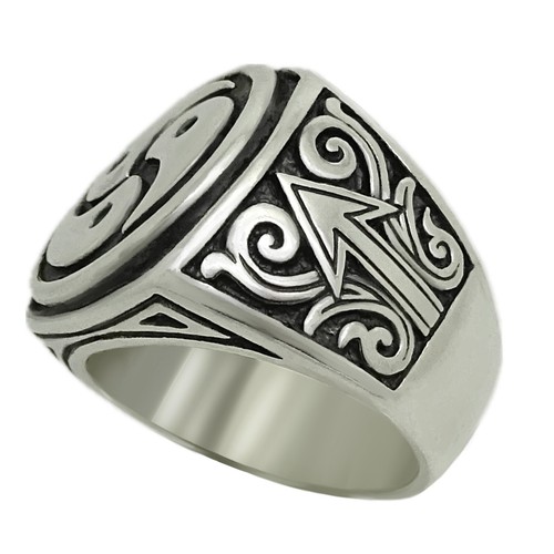 Silber 925 BDSM Herren Frauen Ring Meister Besitzer Sklave dominant keltisch Triskelion - Bild 4 von 12