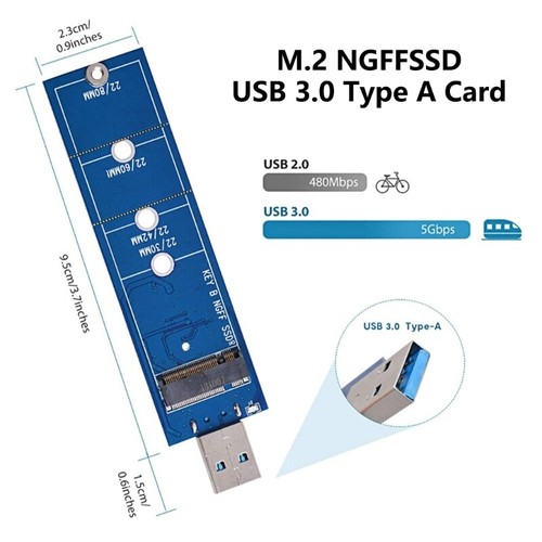 M.2NGFF SSDs To USB3.0 Adapter For 5Gbps Fast Data Transfer and Easy Use - Afbeelding 8 van 8