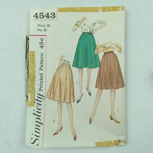 Sewing Pattern Bundle Vintage Simplicity 1950s 1960s Skirt Dress Suit Size 14 - Picture 6 of 8