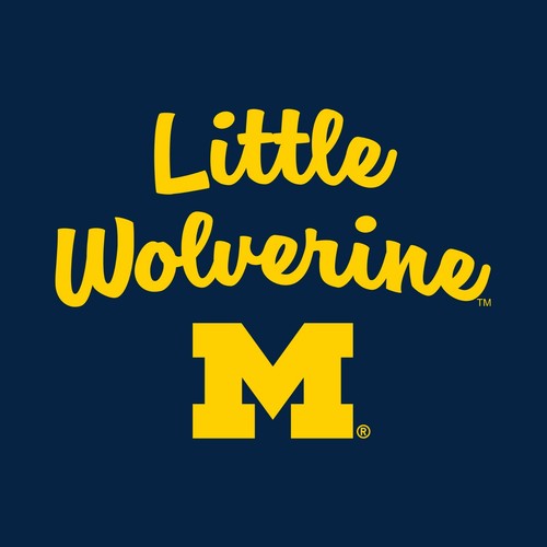 University of Michigan Wolverines Little Mascot Infant Creeper Bodysuit - Navy - 第 2/6 張圖片