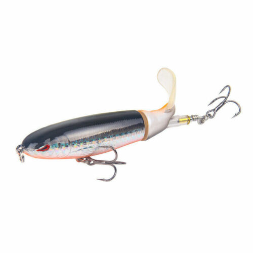 10x Esche da Pesca Esca Coda Rotante Whopper Plopper Topwater Galleggiante per Basso - Foto 8 di 12