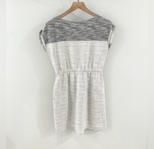 Anthropologie Edme & Esyllte Short Sleeve Space Dye Dress Gray Size Medium - Picture 5 of 5