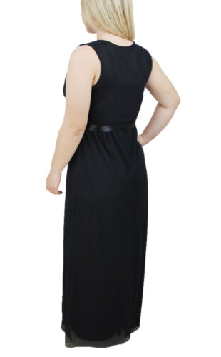 Vestito Nero 100 Merletti Abito Pizzo Donna Italy In 6050 Elegante Lungo Made 684FF