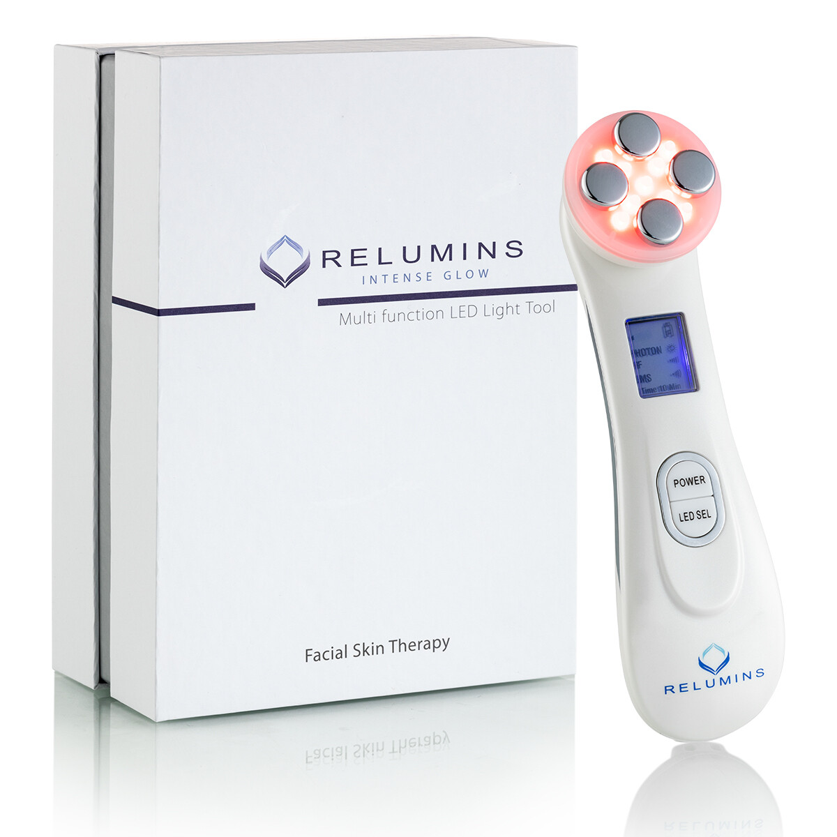 Relumins Led Therapy Tool - 6 Function Led Treatment For Perfect Skin!