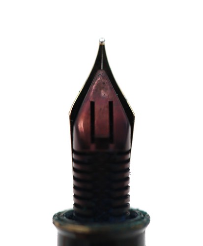Sheaffer Connaisseur Burgundy Fountain Pen 18K Gold 750 Nib White Dot Org Box - Picture 5 of 11