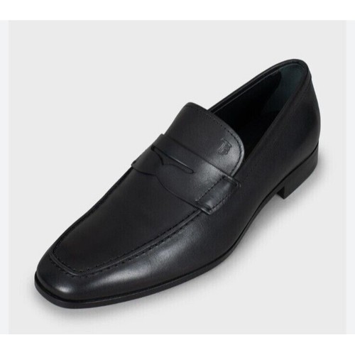 Tod's Black Leather Slip On Penny Loafers Dress Shoes US Men’s Size 10 - Picture 16 of 16