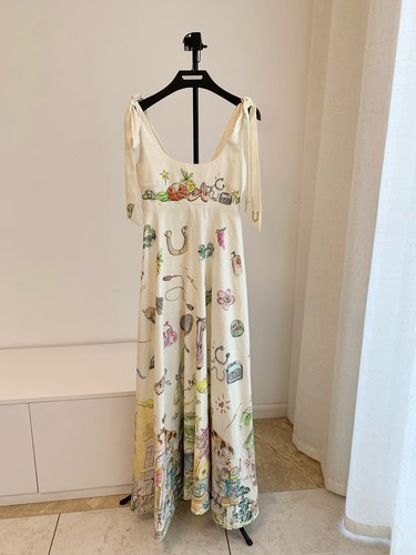 Alemais linen printed halter dress - Picture 10 of 21