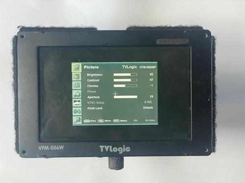 TV Logic VFM-056W 5.6" Lightweight Compact Viewfinder Monitor + 4 XL Batteries - Picture 8 of 8