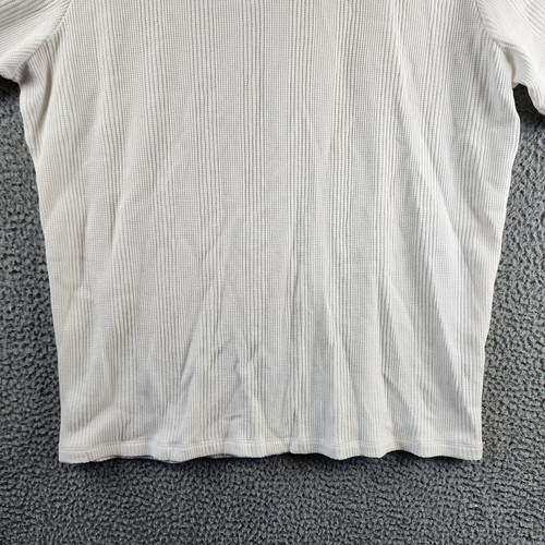 Vince Variegated Texture Poloshirt Herren XXL Off White Kragen Kurzarm - Bild 3 von 14