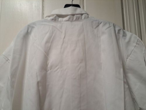 Chef Multi-purpose White Cook Shirt Short Sleeves Buttons Pocket Size 2XL - Picture 8 of 9
