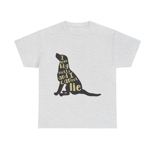Camiseta unisex de algodón pesado I Love Big Mutts And I Cannot Lie Big Dogs - Imagen 10 de 21
