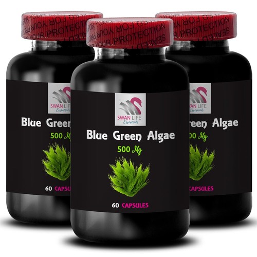 Algae Nutrition Mix - BLUE GREEN ALGAE - Blue Green Vitality 3 Bottle 180 Caps