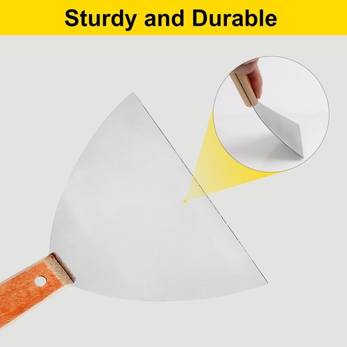 Utoolmart 2Pcs Putty Knife, 6 Inch Carbon steel Stiff Putty Knives, Spackle K... - Picture 4 of 9
