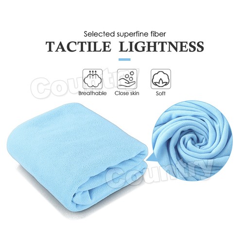 70x140cm Microfiber Bath Beach Towel Gym Sport Footy Travel Yoga Swimming Drying - Picture 3 of 14