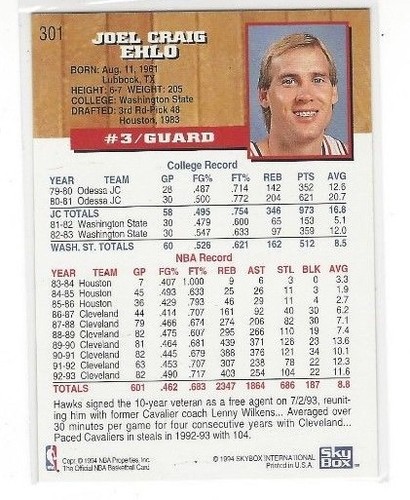 1993-94 HOOPS BASKETBALL BASE SERIES 2 SINGLES #'S 301-421 - Picture 4 of 14