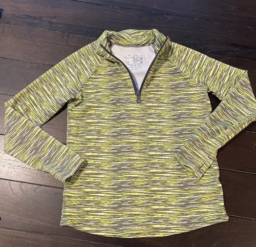 Girl’s Justice Yellow and Black 1/4 Zip Size 5 - Picture 1 of 3