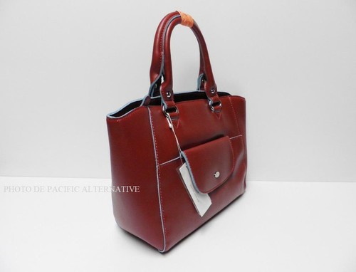 sac a main rouge bordeaux DAVID JONES pour femme handbag handtasche new NEUF #7 - Picture 3 of 7