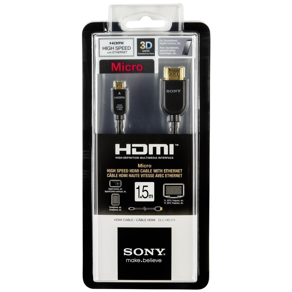 Кабель Sony DLC-HEU15 Mikro Mini HDMI длиной 1,5 м