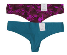 Auden Women's Variety Thong 2 Pack Size Small 4-6