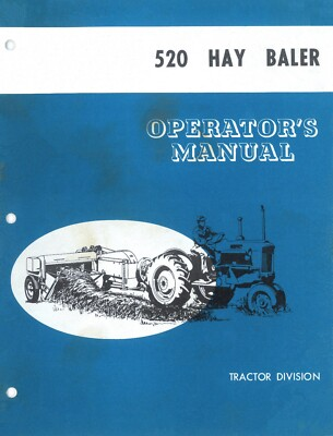 #ad #ad Owner#x27;s Operator#x27;s Manual Ford 520 Hay Baler PTO Driven Small Square Bale $17.00