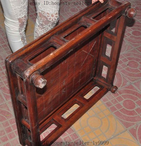 26" old chinese huanghuali wood Weiqi Of Go Chessboard Chess Checkerboard Tables - Picture 7 of 13