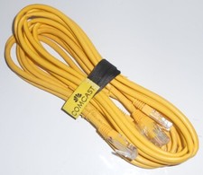LOT OF TWO YELLOW CAT 5E COMCAST ETHERNET CABLES - 7 FOOT EACH