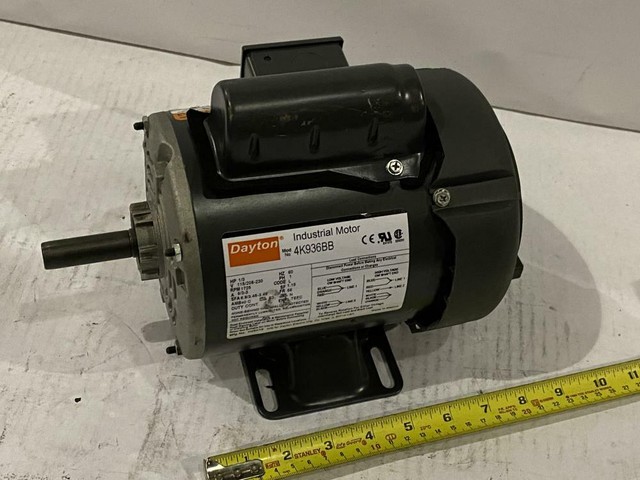 Dayton 1 3hp Ac Motor 4k936bb 115 208 230vac 1phase 60hz 1725rpm For Sale Online