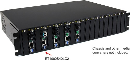 Medienkonverter 1000 Mb/s Gigabit auf Glasfaser StarTech Single Mode ET1000S40LC2 - Bild 4 von 5