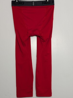 Nike Pro NBA Compression 3/4 Pants Tights Red Men's Size Large