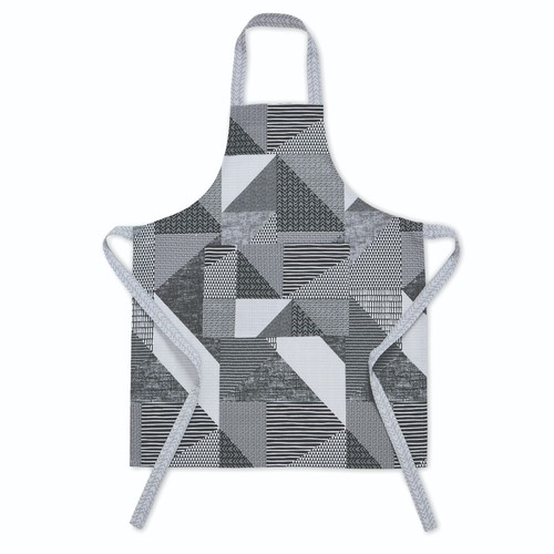 Catherine Lansfield Larsson Geo Kitchen Table Cloth Apron Towels Placemats Grey - Picture 31 of 56