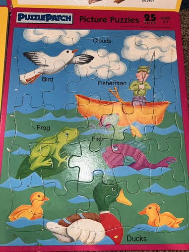 Lot of 4 Vintage 1991/1992 Patch USA Made Picture Puzzles 25 Pieces Ages 3-7 - Picture 2 of 11