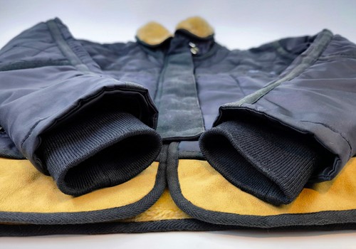 Chevignon Jacke schwarz Damen Gr. S Teddy Bund und Kragen vintage Cosmos - Bild 6 von 8