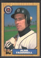 1987 Topps #687 Alan Trammell Collector's Edition (Tiffany)
