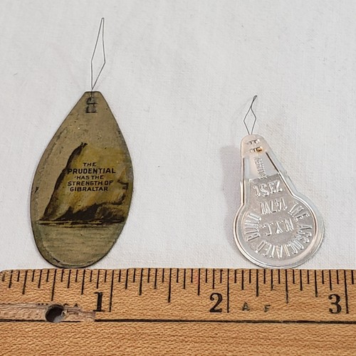 Vintage Needle Threader Advertising The Prudential Associated Blind NYC lot of 2 - Picture 2 of 8