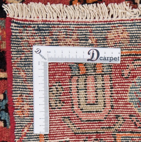 Hamedan 210x134 cm Handgeknüpfter Perserteppich Orient Wolle Carpet Rug Rot - Picture 14 of 14