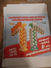 Werbeblatt Kinder Schokolade Folder Super stars duplo hanuta Yogurette 70er 80er