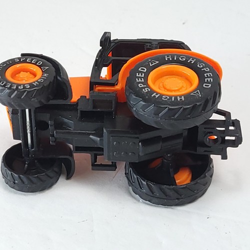 Toy Farm Tractor Plastic & Diecast Orange Small Model Toy - Picture 5 of 6
