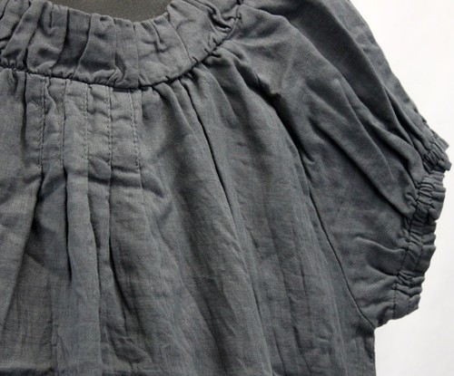 New Filia and Filius Girls size 8 Boutique Klara Dark Gray Pleated Top Shirt 7 8 - Picture 6 of 8