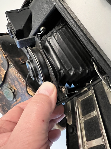 ANSCO 116 Folding Film Camera No.1A Ready Set Needs TLC to Pull Out - Picture 3 of 11